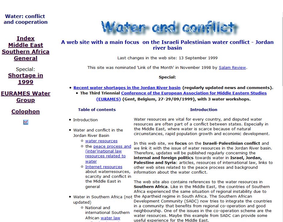 screenshot waternet 1999