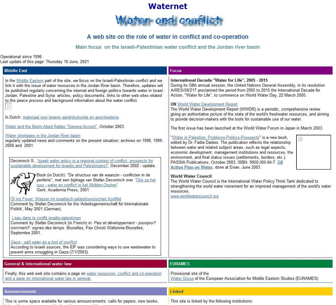 screenshot waternet 2005
